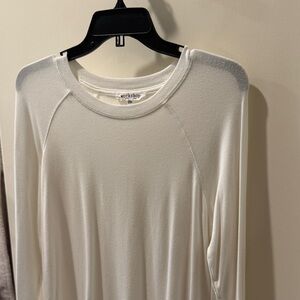 Workshop Republic Clothing White Long Sleeve Top